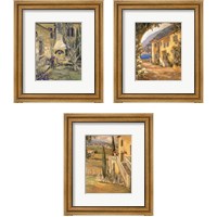 Framed 'Scenic Italy  3 Piece Framed Art Print Set' border=