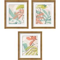 Framed Tropical Nude 3 Piece Framed Art Print Set