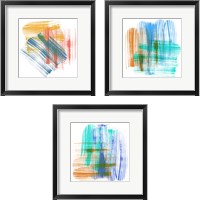 Framed Color Swipe  3 Piece Framed Art Print Set