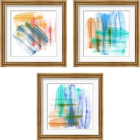Framed Color Swipe  3 Piece Framed Art Print Set
