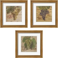 Framed 'Grape Crate 3 Piece Framed Art Print Set' border=