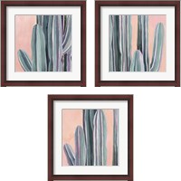 Framed 'Desert Dawn 3 Piece Framed Art Print Set' border=