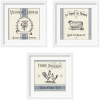 Framed 'French Farmhouse 3 Piece Framed Art Print Set' border=