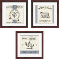 Framed French Farmhouse 3 Piece Framed Art Print Set