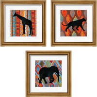 Framed African Animal 3 Piece Framed Art Print Set