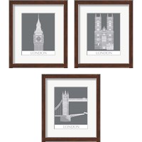 Framed London Landmark 3 Piece Framed Art Print Set