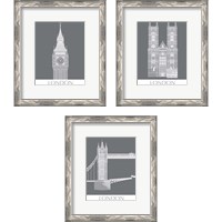 Framed London Landmark 3 Piece Framed Art Print Set