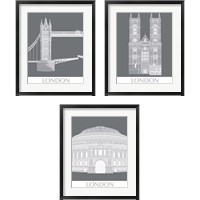 Framed London Landmark 3 Piece Framed Art Print Set