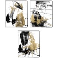 Framed Glam & Black 3 Piece Canvas Print Set