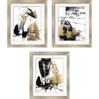 Framed Glam & Black 3 Piece Framed Art Print Set