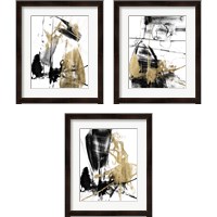 Framed 'Glam & Black 3 Piece Framed Art Print Set' border=