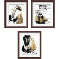 Framed Glam & Black 3 Piece Framed Art Print Set