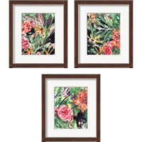 Framed 'Garden Fest 3 Piece Framed Art Print Set' border=