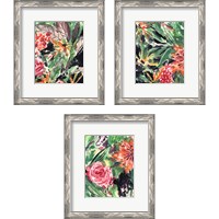 Framed 'Garden Fest 3 Piece Framed Art Print Set' border=