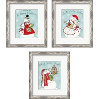 Framed 'Baked with Love 3 Piece Framed Art Print Set' border=