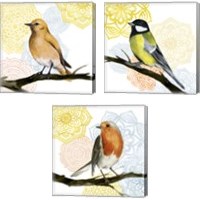 Framed 'Mandala Bird 3 Piece Canvas Print Set' border=