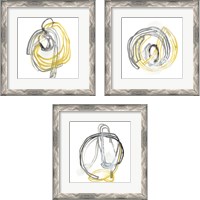 Framed 'String Orbit 3 Piece Framed Art Print Set' border=
