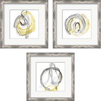 Framed 'String Orbit 3 Piece Framed Art Print Set' border=