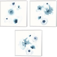 Framed Protea Blue 3 Piece Canvas Print Set
