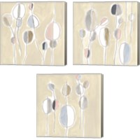 Framed 'String Garden 3 Piece Canvas Print Set' border=