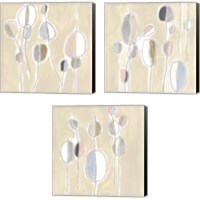 Framed 'String Garden 3 Piece Canvas Print Set' border=