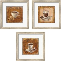 Framed Coffee Time on Wood 3 Piece Framed Art Print Set
