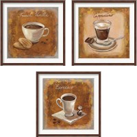 Framed Coffee Time on Wood 3 Piece Framed Art Print Set
