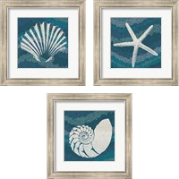Framed Sea Glass 3 Piece Framed Art Print Set