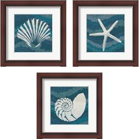 Framed Sea Glass 3 Piece Framed Art Print Set