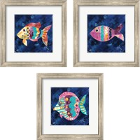 Framed Boho Reef  3 Piece Framed Art Print Set