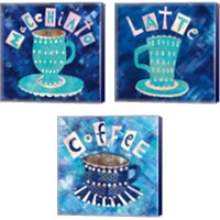 Framed 'Cafe Collage 3 Piece Canvas Print Set' border=