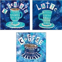 Framed 'Cafe Collage 3 Piece Art Print Set' border=