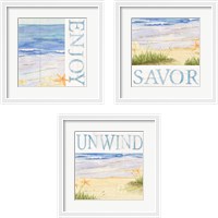 Framed Savor the Sea 3 Piece Framed Art Print Set