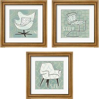 Framed Retro Chair 3 Piece Framed Art Print Set