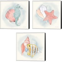 Framed Sea Life 3 Piece Canvas Print Set