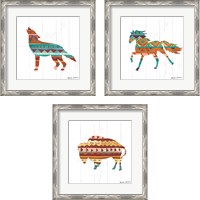 Framed 'Southwestern Vibes 3 Piece Framed Art Print Set' border=