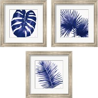 Framed Welcome to Paradise Indigo 3 Piece Framed Art Print Set