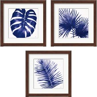 Framed Welcome to Paradise Indigo 3 Piece Framed Art Print Set