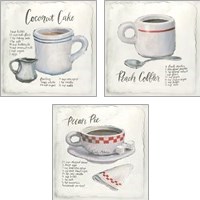 Framed American Diner 3 Piece Art Print Set