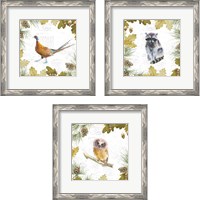 Framed 'Into the Woods 3 Piece Framed Art Print Set' border=