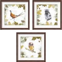 Framed 'Into the Woods 3 Piece Framed Art Print Set' border=