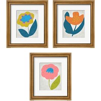 Framed 'Summer Soiree 3 Piece Framed Art Print Set' border=