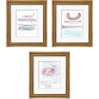 Framed 'Desert  3 Piece Framed Art Print Set' border=