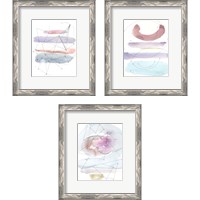 Framed 'Desert  3 Piece Framed Art Print Set' border=