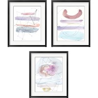 Framed 'Desert  3 Piece Framed Art Print Set' border=