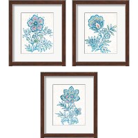 Framed 'Kala Flower 3 Piece Framed Art Print Set' border=