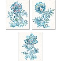 Framed 'Kala Flower 3 Piece Art Print Set' border=