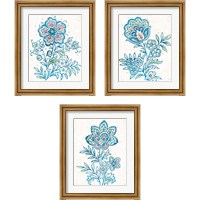 Framed 'Kala Flower 3 Piece Framed Art Print Set' border=