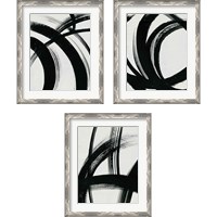 Framed 'Spontaneous  3 Piece Framed Art Print Set' border=