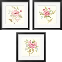 Framed Petals and Blossoms 3 Piece Framed Art Print Set